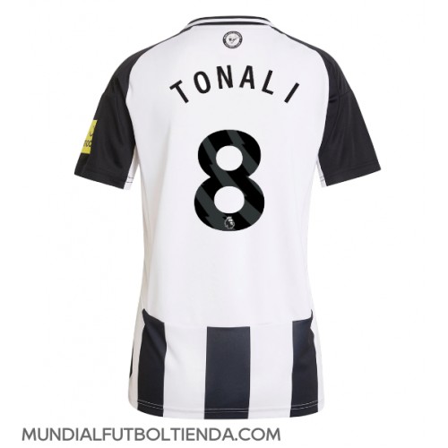 Camiseta Newcastle United Sandro Tonali #8 Primera Equipación Replica 2024-25 para mujer mangas cortas